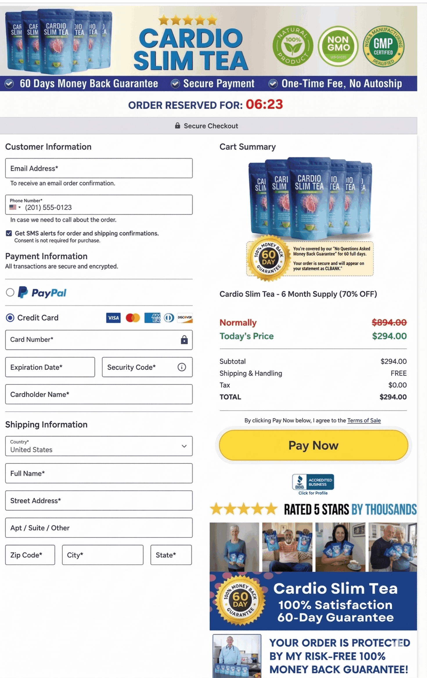 CardioSlimTea-order-page